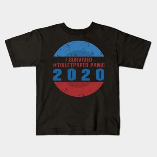 Toilet Paper Shortage Virus-Flu Panic 2020 I Survived Gift Kids T-Shirt